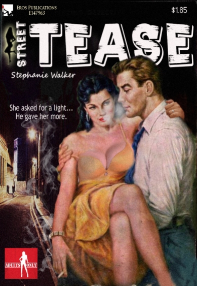 Faked retro sex magazine / pulp fiction cover.